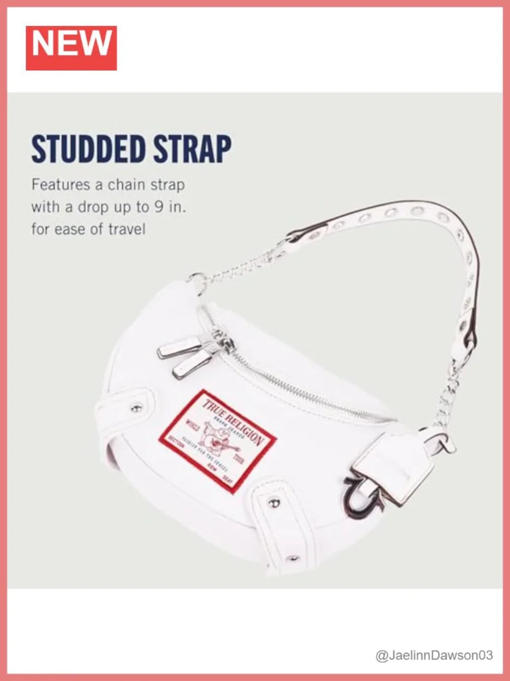 Hobo Bag with Chain Strap for Women Cotton Polyester Shoulder Purse